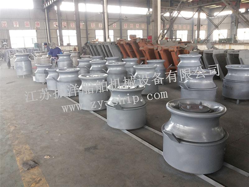 DIN81907德式羊角单滚轮导缆器